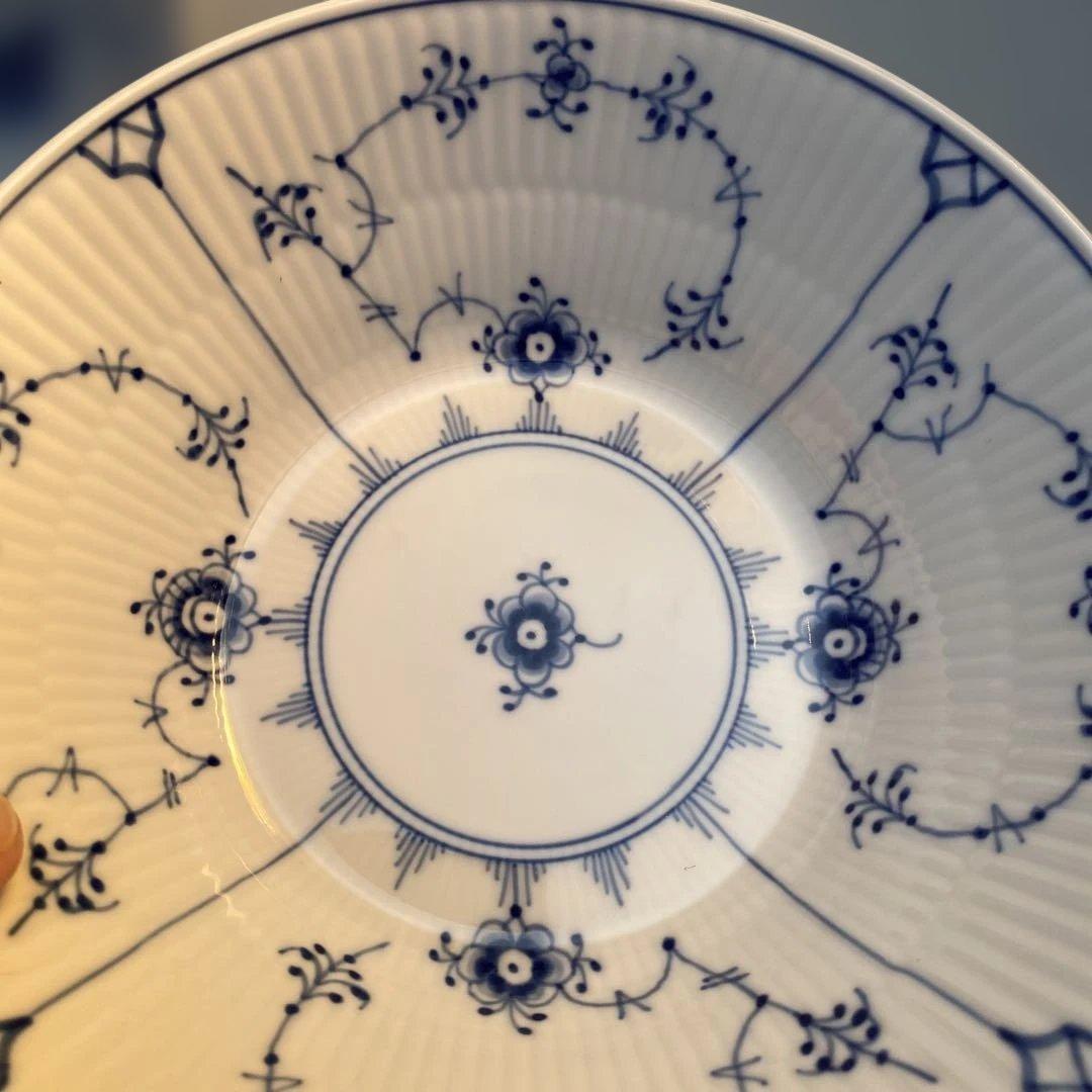 ロイヤルコペンハーゲン ブルーフルーテット　プレイン　ディーププレートセット