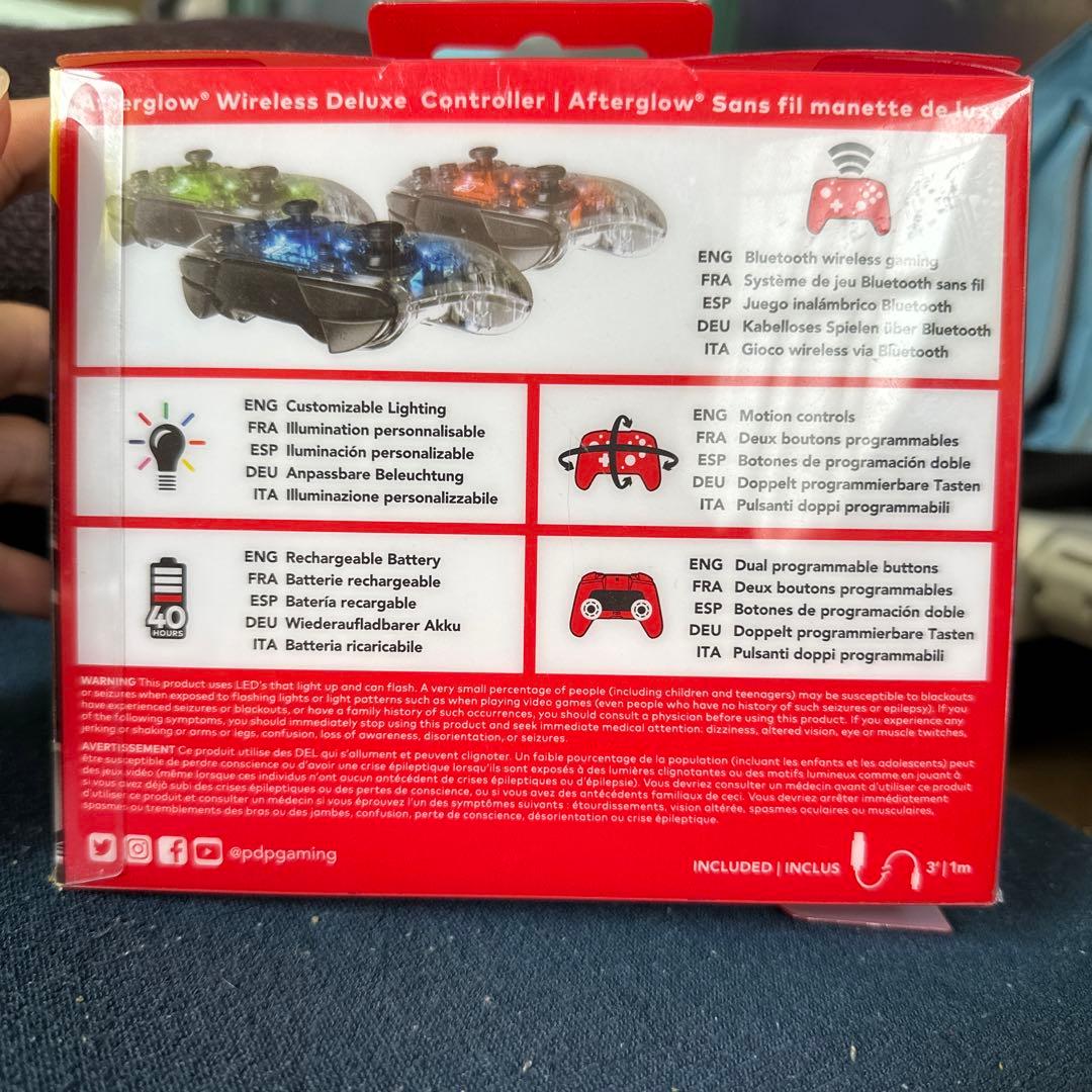 PDP Afterglow スイッチ ワイレス Pro コントローラー