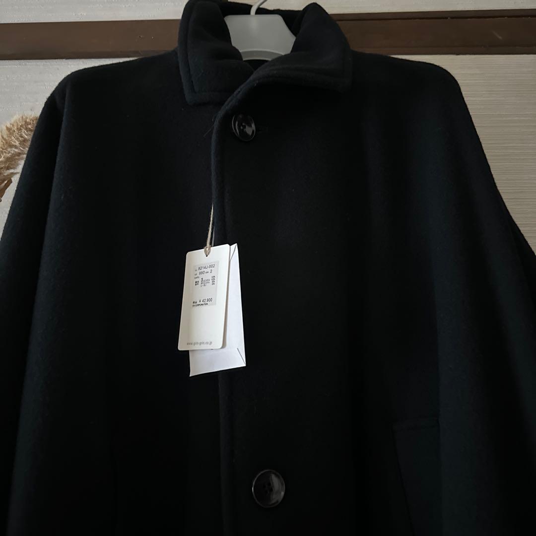 専用⭐︎ 限定値下げ　grinソフトウールビーバーポンチョコート　未使用品　タグ付