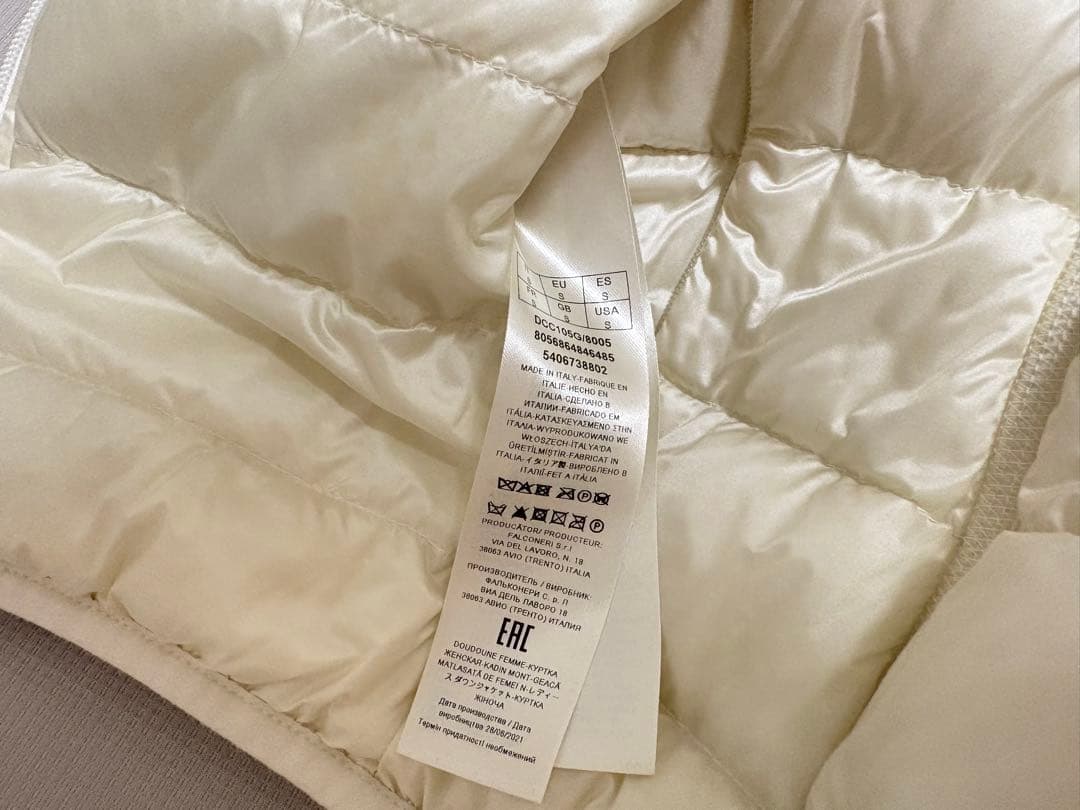 FALCONERI カシミヤ リバーシブル ダウンベスト