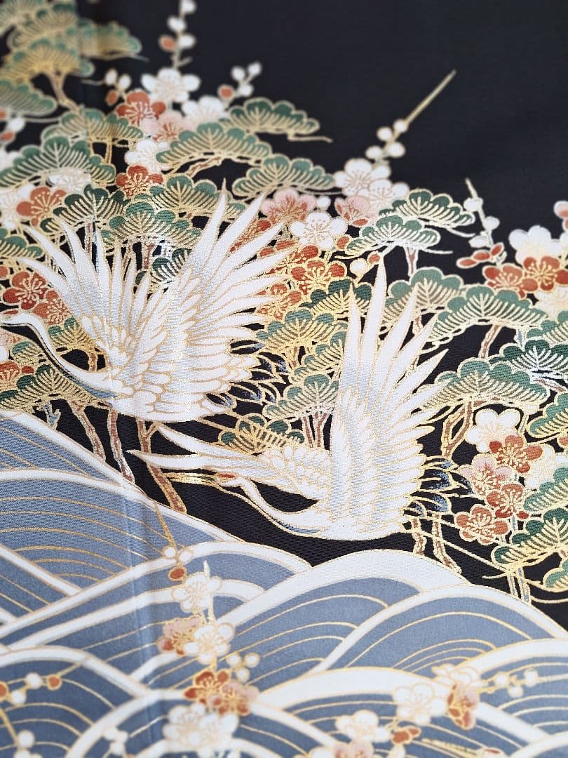 着物リメイクワンピース3677