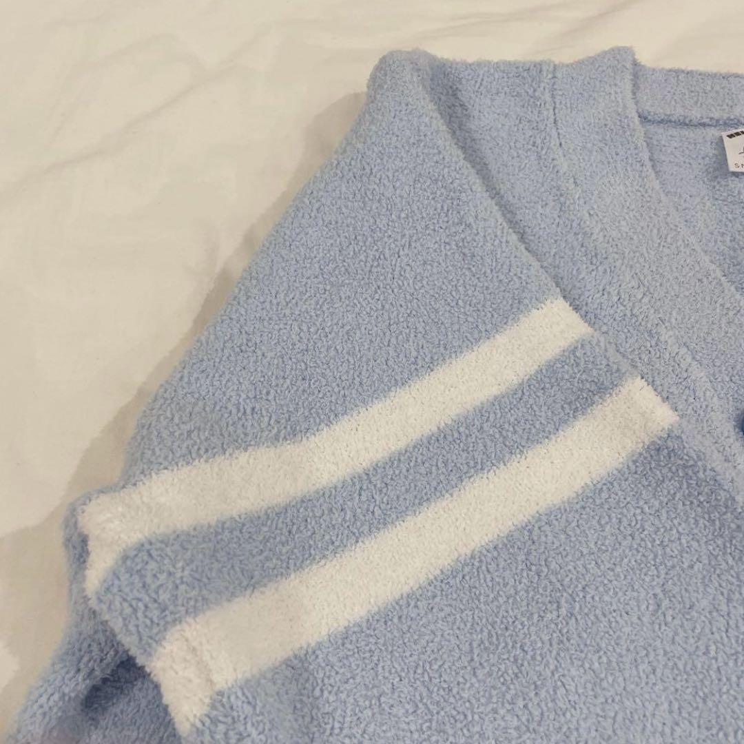 スナイデルホーム【極美品】キティ ニットカーディガン サックス ブルー