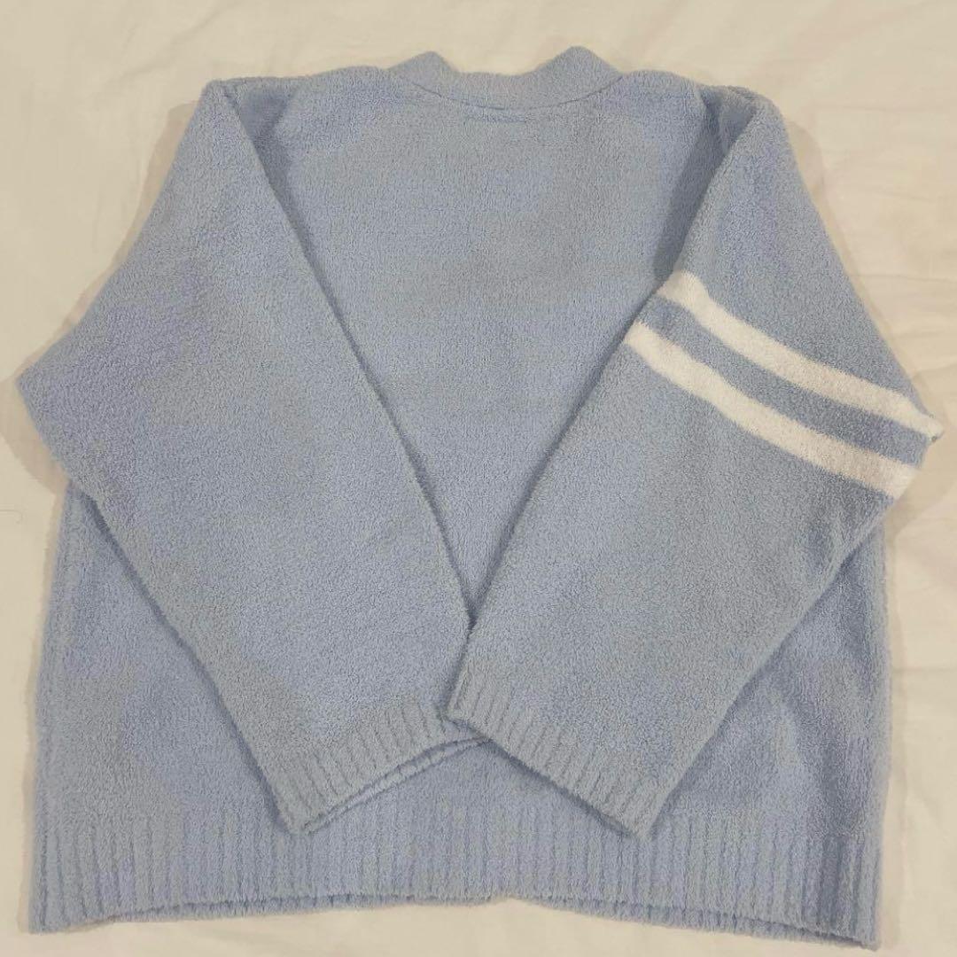 スナイデルホーム【極美品】キティ ニットカーディガン サックス ブルー