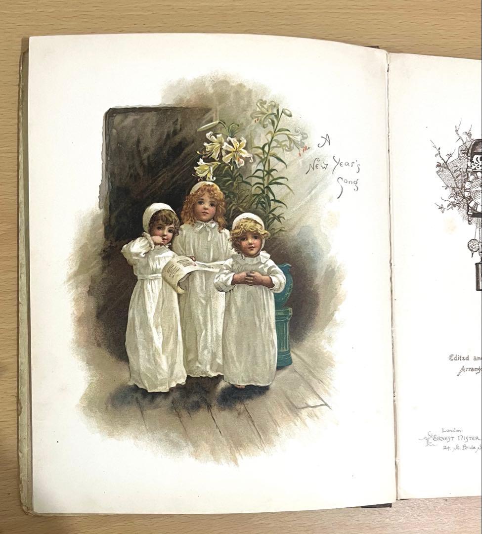 No.365 希少 古書 洋書 絵本 アンティーク ビクトリアン 詩集 児童書