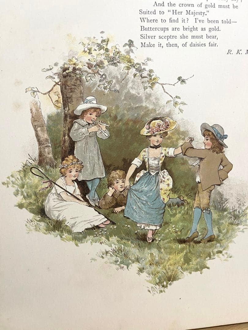 No.365 希少 古書 洋書 絵本 アンティーク ビクトリアン 詩集 児童書