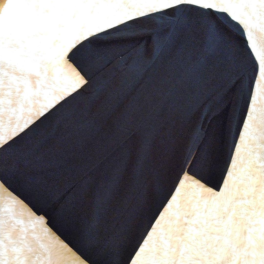 Max&Co　マックスアンドコー　ステンカラーコート　黒　アンゴラ混　ロング