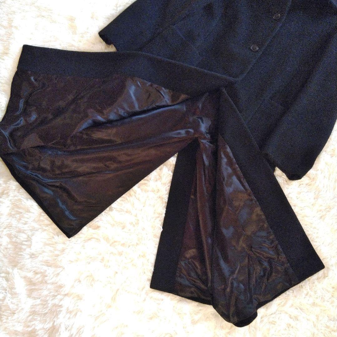 Max&Co　マックスアンドコー　ステンカラーコート　黒　アンゴラ混　ロング