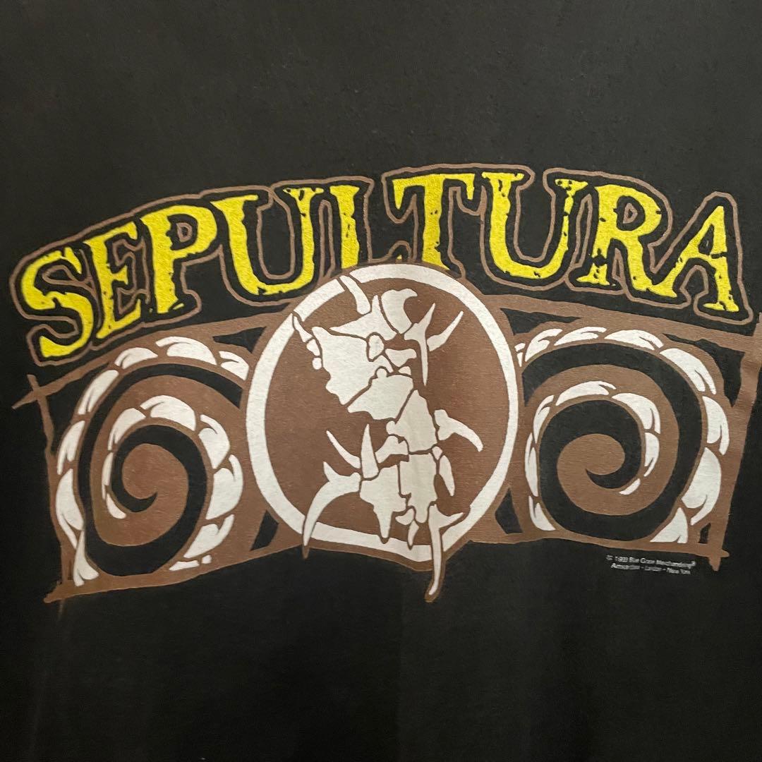 90's SEPULTURA \"AGAINST\" バンド tee サイズL