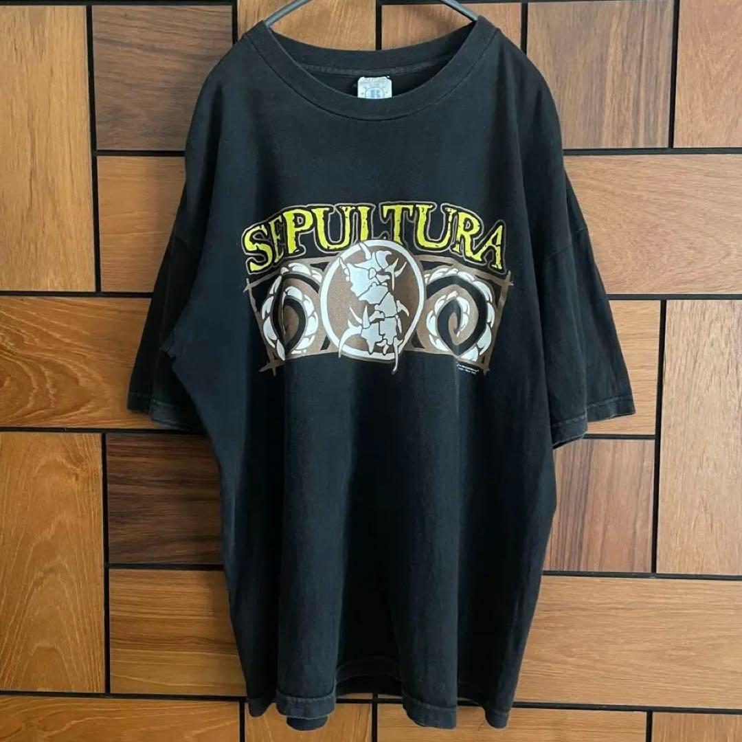 90's SEPULTURA \"AGAINST\" バンド tee サイズL