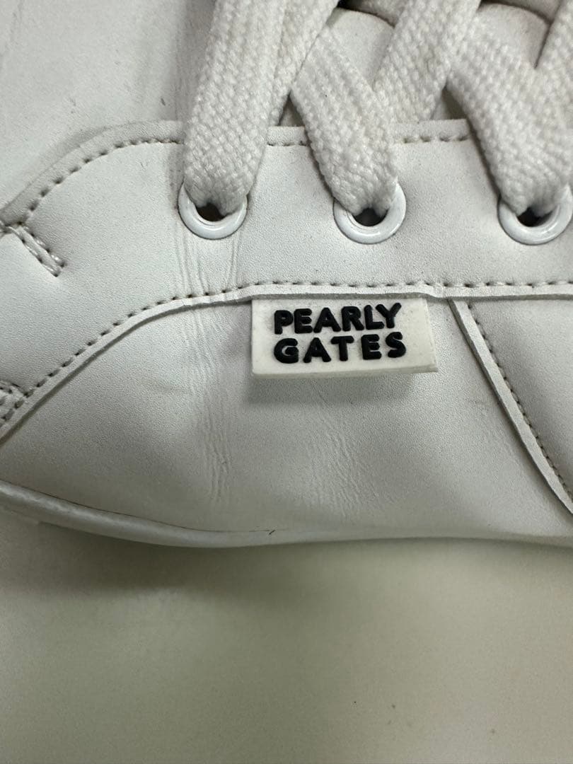 PEARLY GATES ホワイトハイカットゴルフシューズ　ホワイト27.0cm