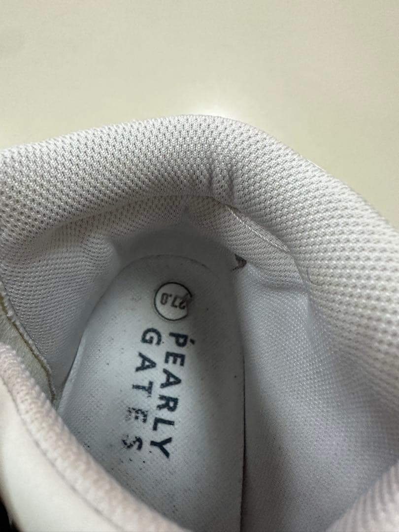 PEARLY GATES ホワイトハイカットゴルフシューズ　ホワイト27.0cm