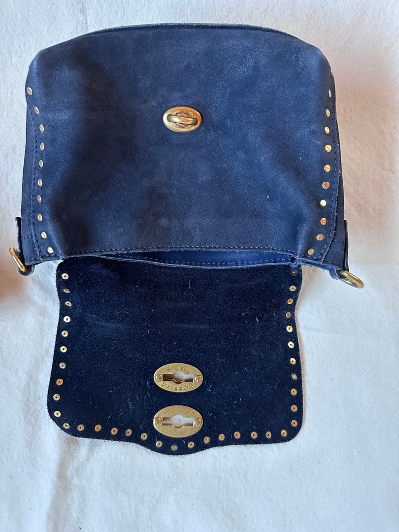 【ZANELLATO】ザネラート ショルダーバッグ ポスティーナBABYネイビー