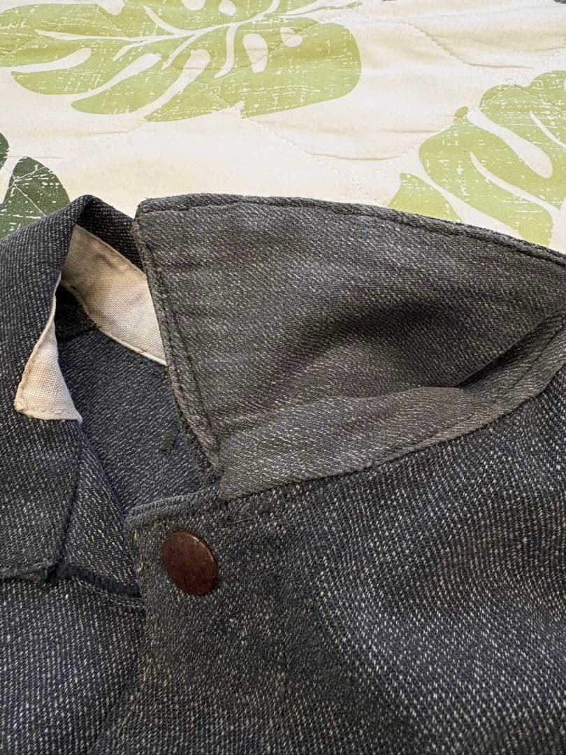 60s ブラックシャンブレー　コーチジャケット