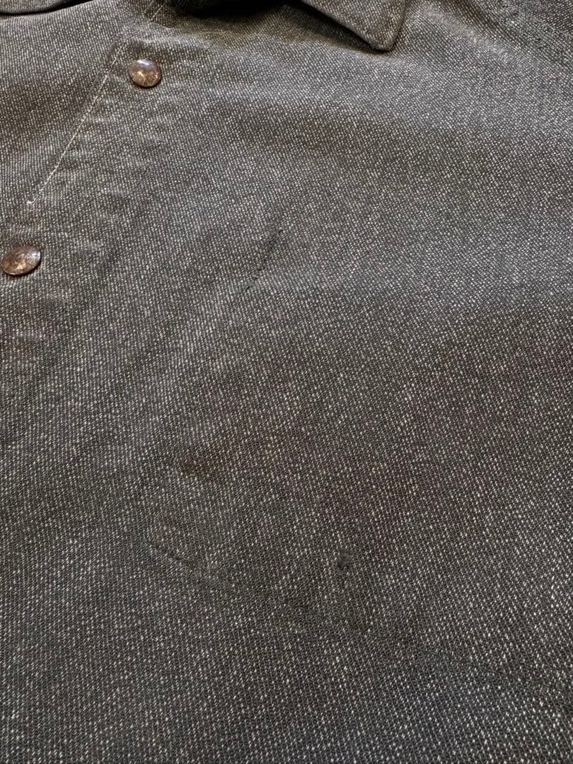 60s ブラックシャンブレー　コーチジャケット