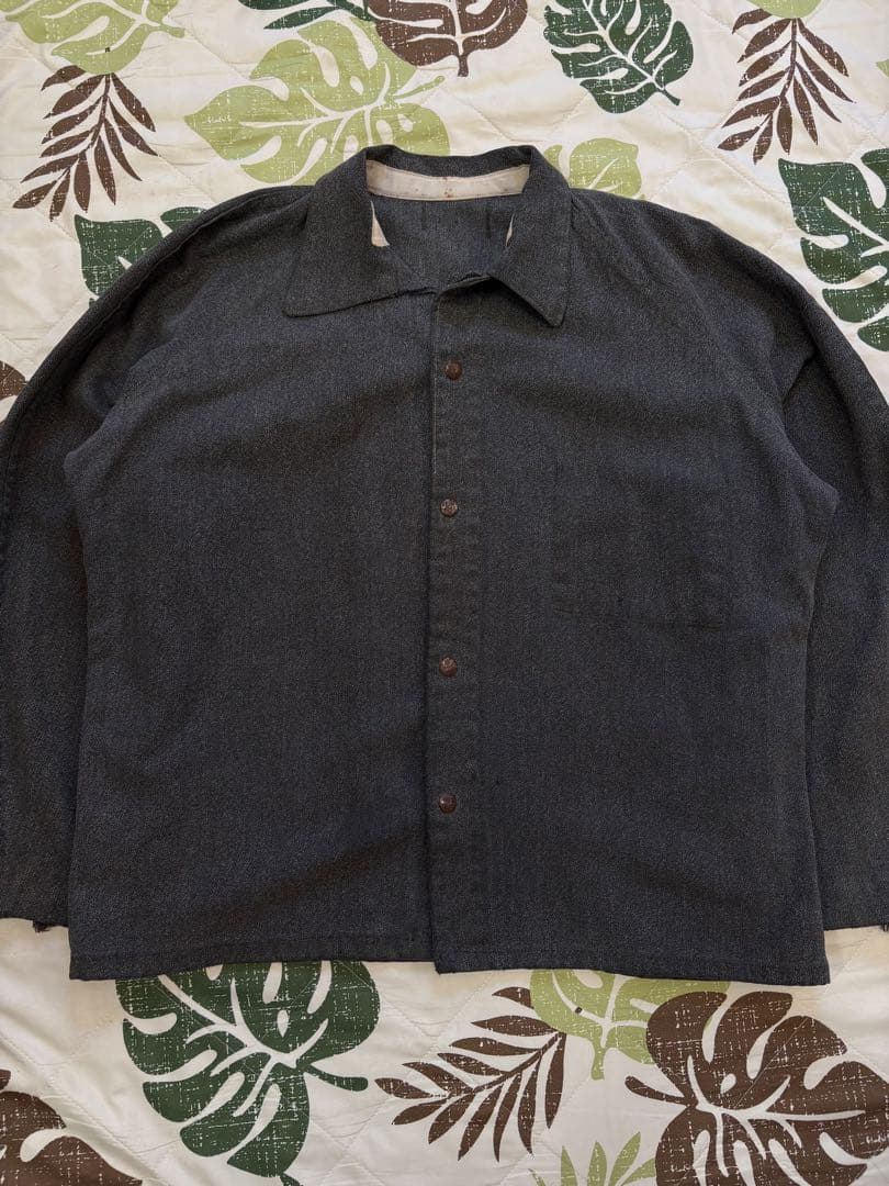 60s ブラックシャンブレー　コーチジャケット