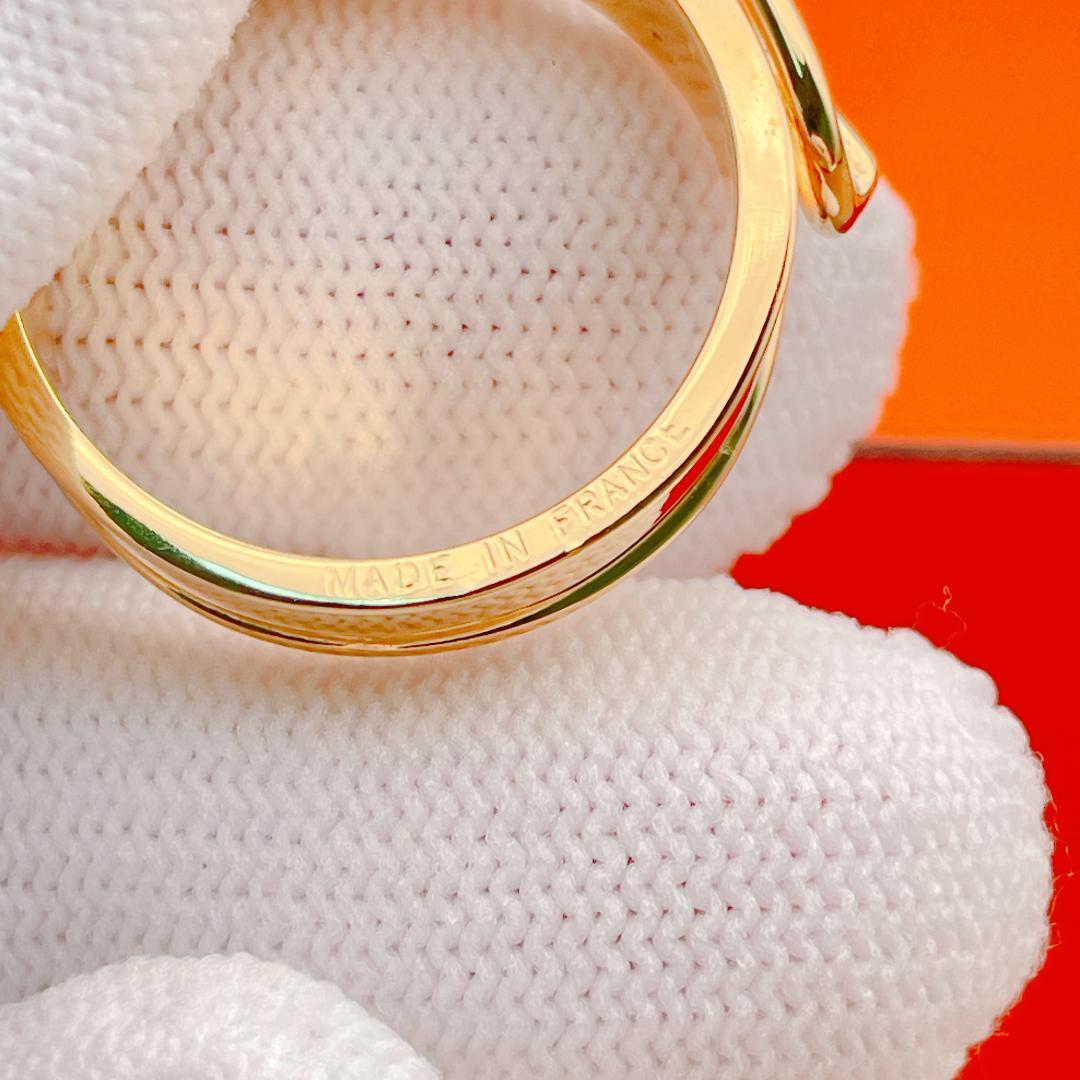 ◇エルメス◇新品仕上済 サンチュール スカーフリング ゴールド ブランド 5.6