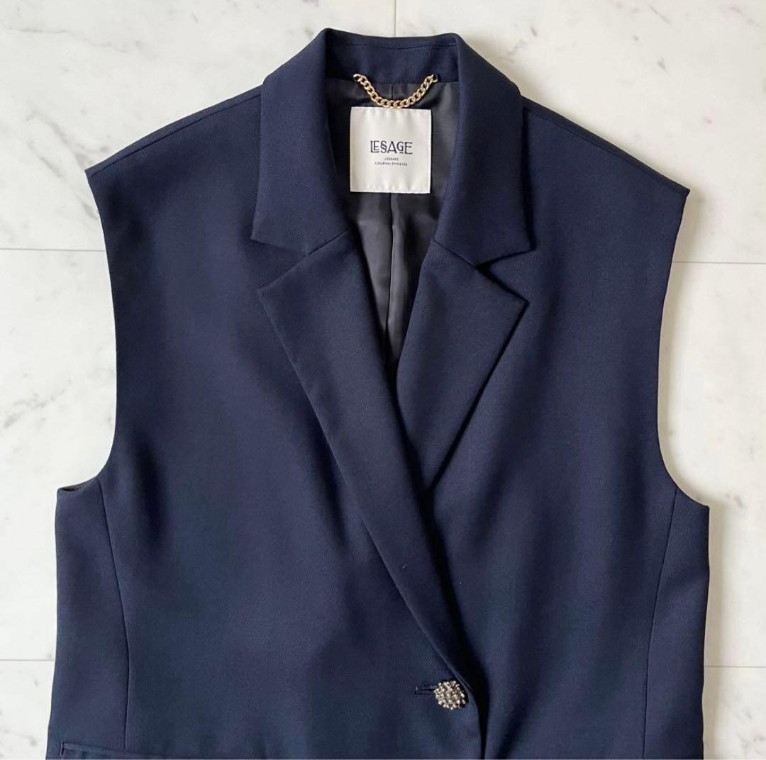 タグ付き未使用品♪ジャーナルスタンダードレサージュ　オーナメントボタン　ジレ　F