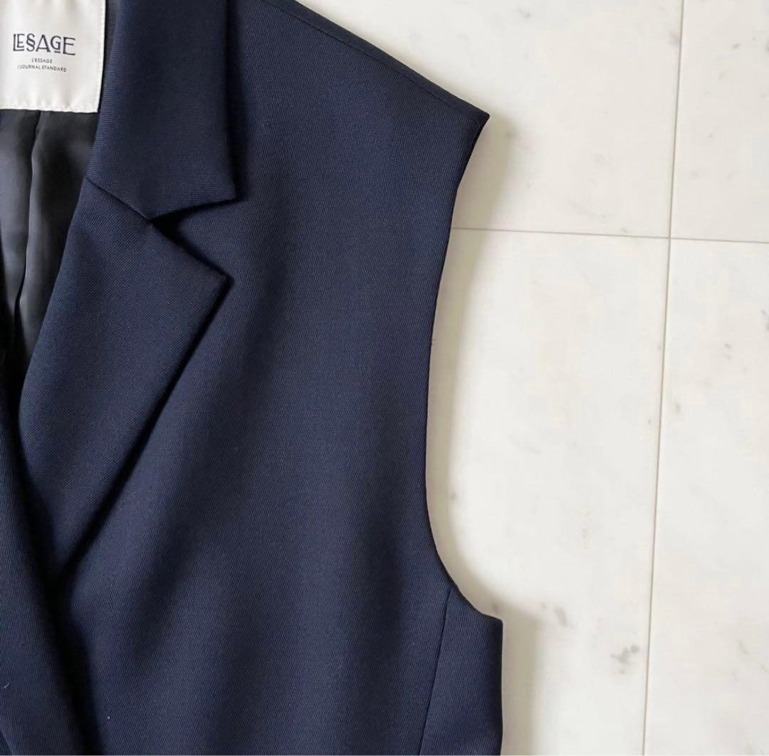 タグ付き未使用品♪ジャーナルスタンダードレサージュ　オーナメントボタン　ジレ　F