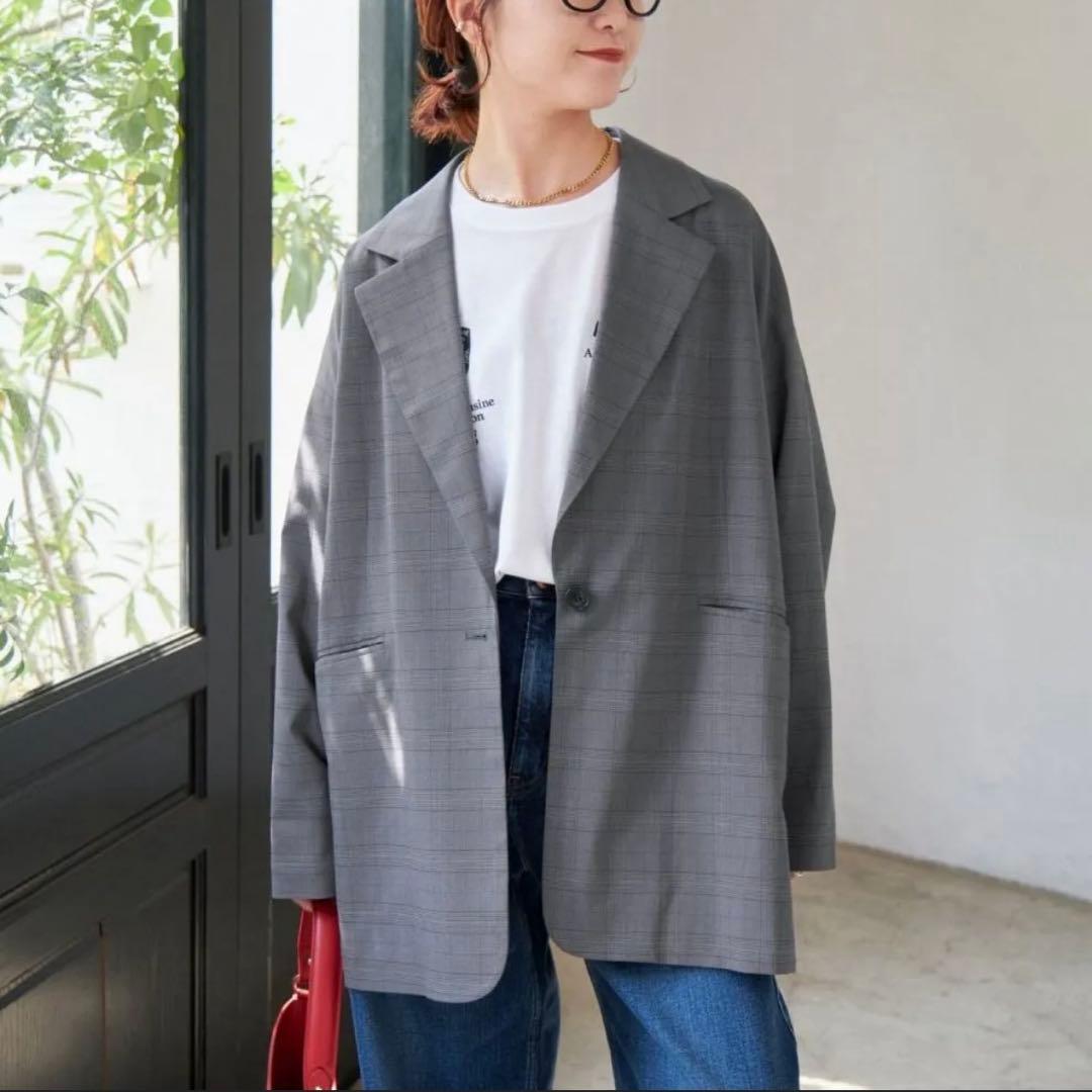 owl様　2024✨Spick & Span チェックルーズジャケット　38