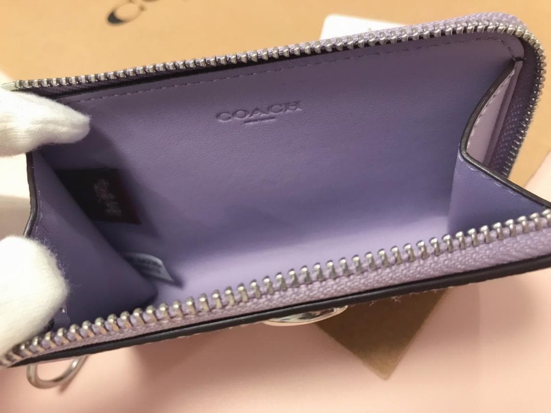 レア色！新品COACH エッセンシャル Lジップ キー ケース