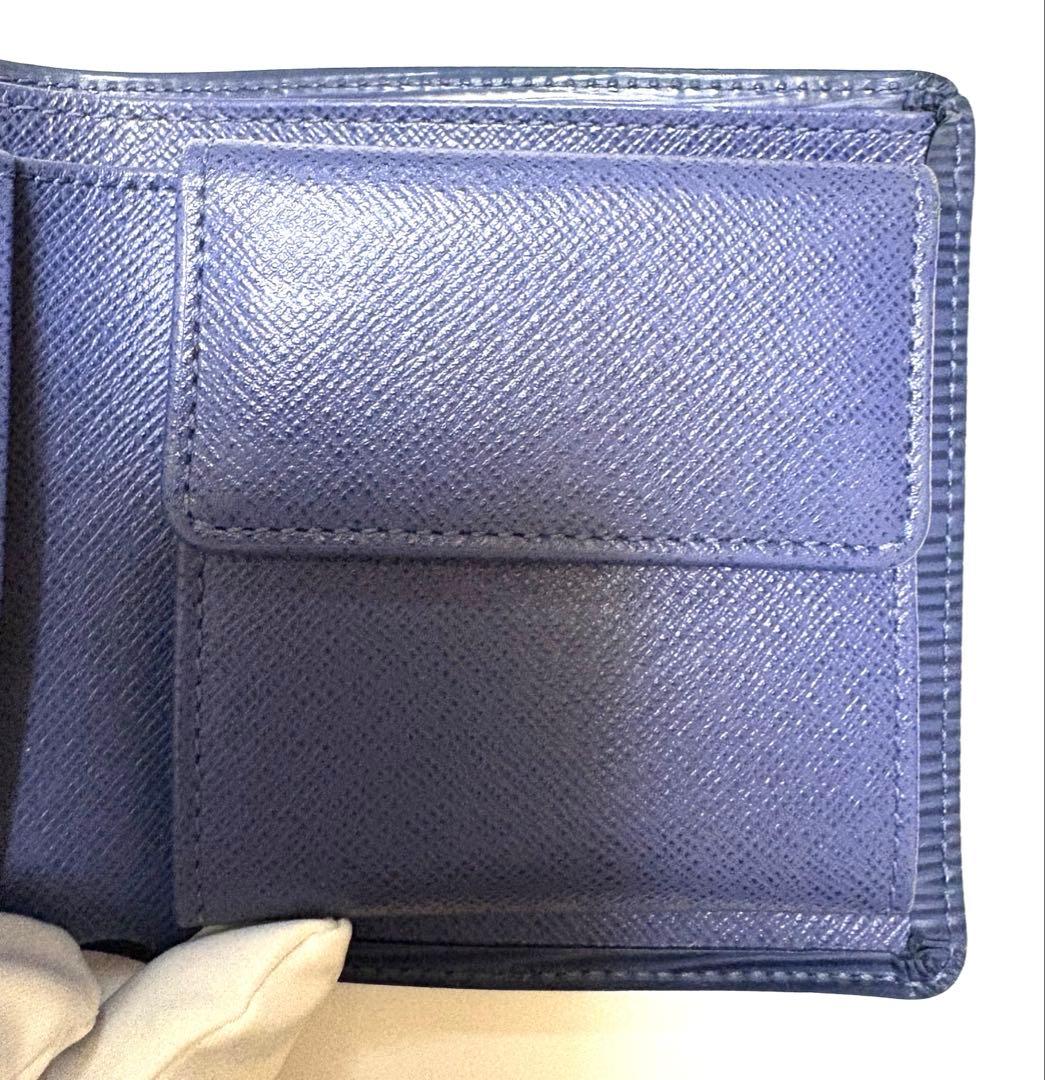 専用　Louis Vuitton エピ　ネイビー 二つ折り財布