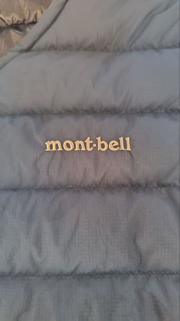 モンベル US スペリオダウン Vネックベスト メンズ ネイビー L