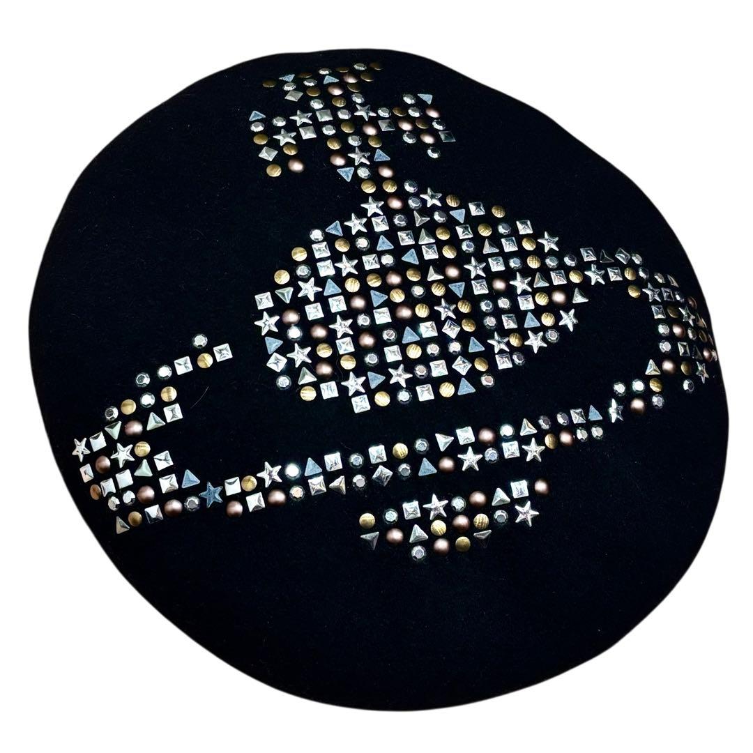 ヴィヴィアンウエストウッド スタッズ オーブ ベレー帽 Vivienne