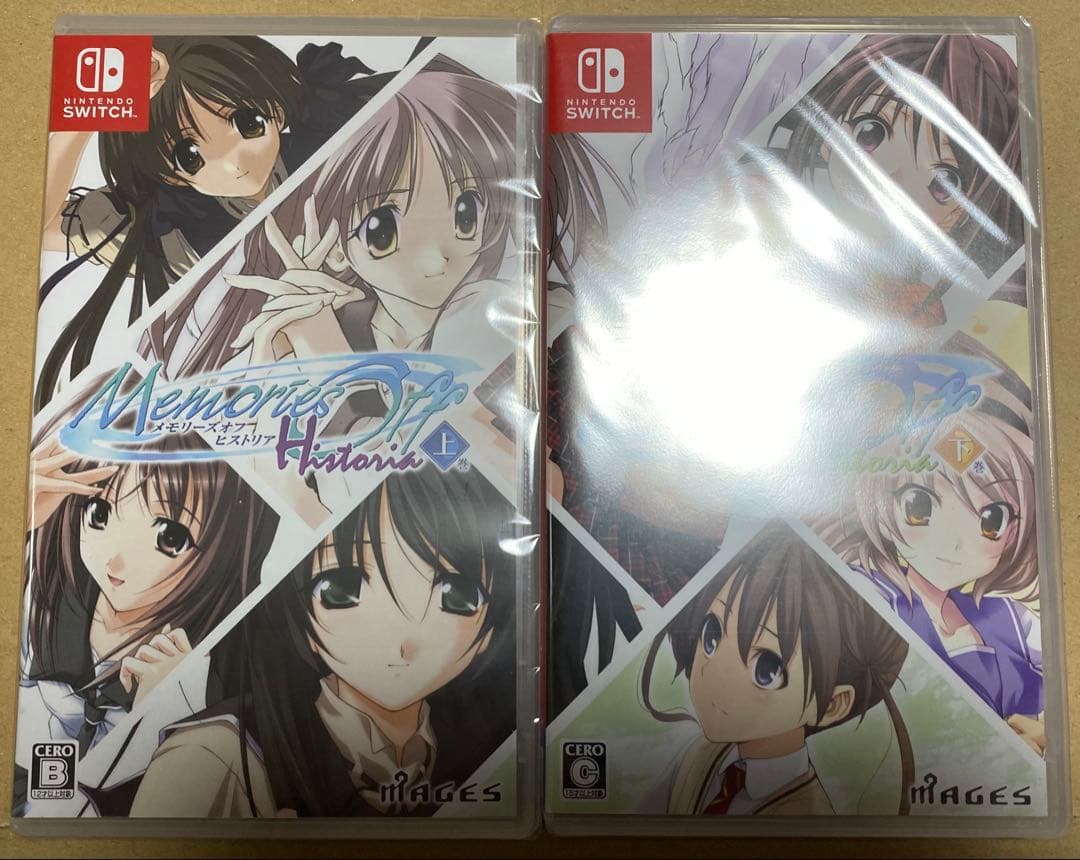 新品 Switch メモリーズオフ ヒストリア 上巻・下巻 2セット