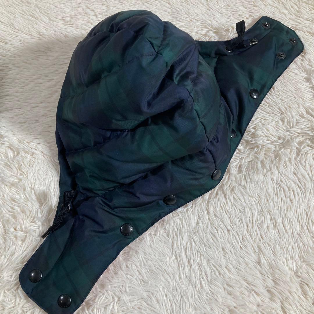 極美品 ポロバイラルフローレン ダウンベスト チェック ブラックウォッチ S