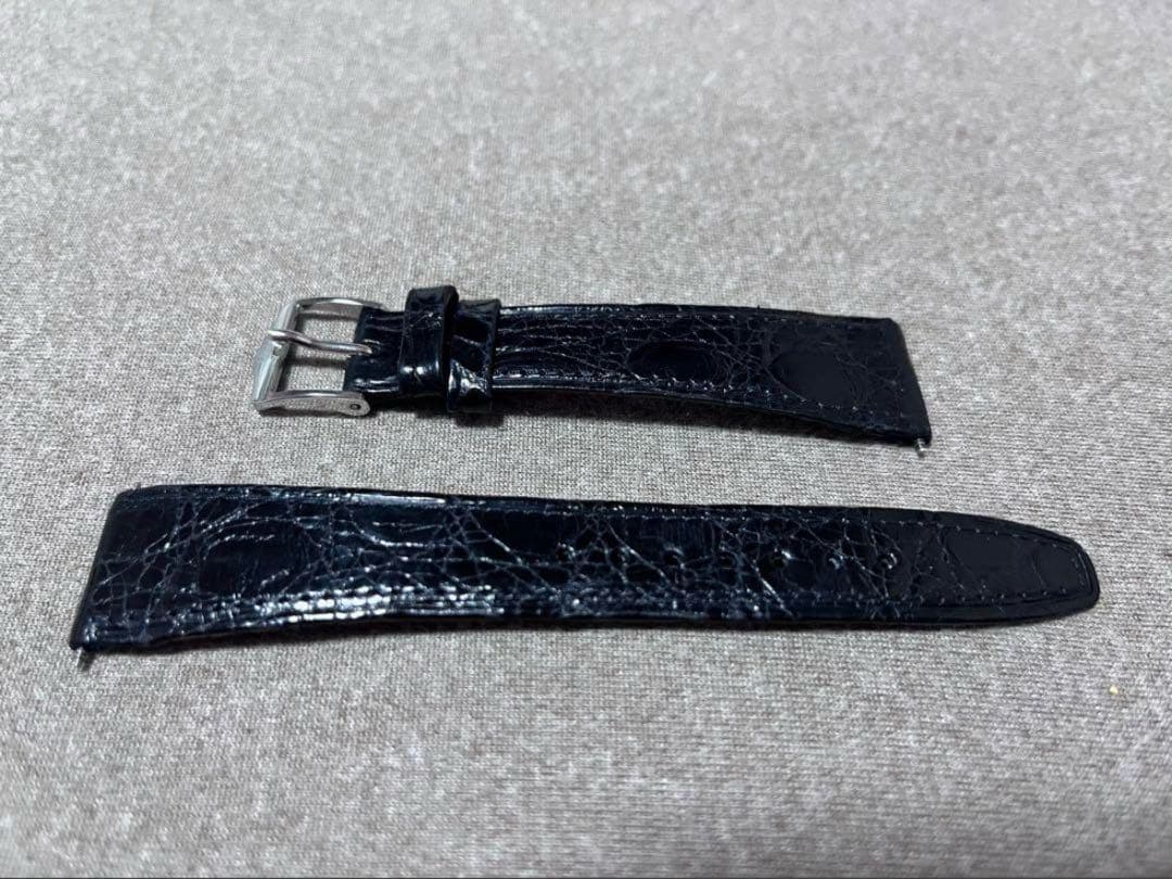 オメガ　OMEGA 純正レザーベルト　19mm　ブラック