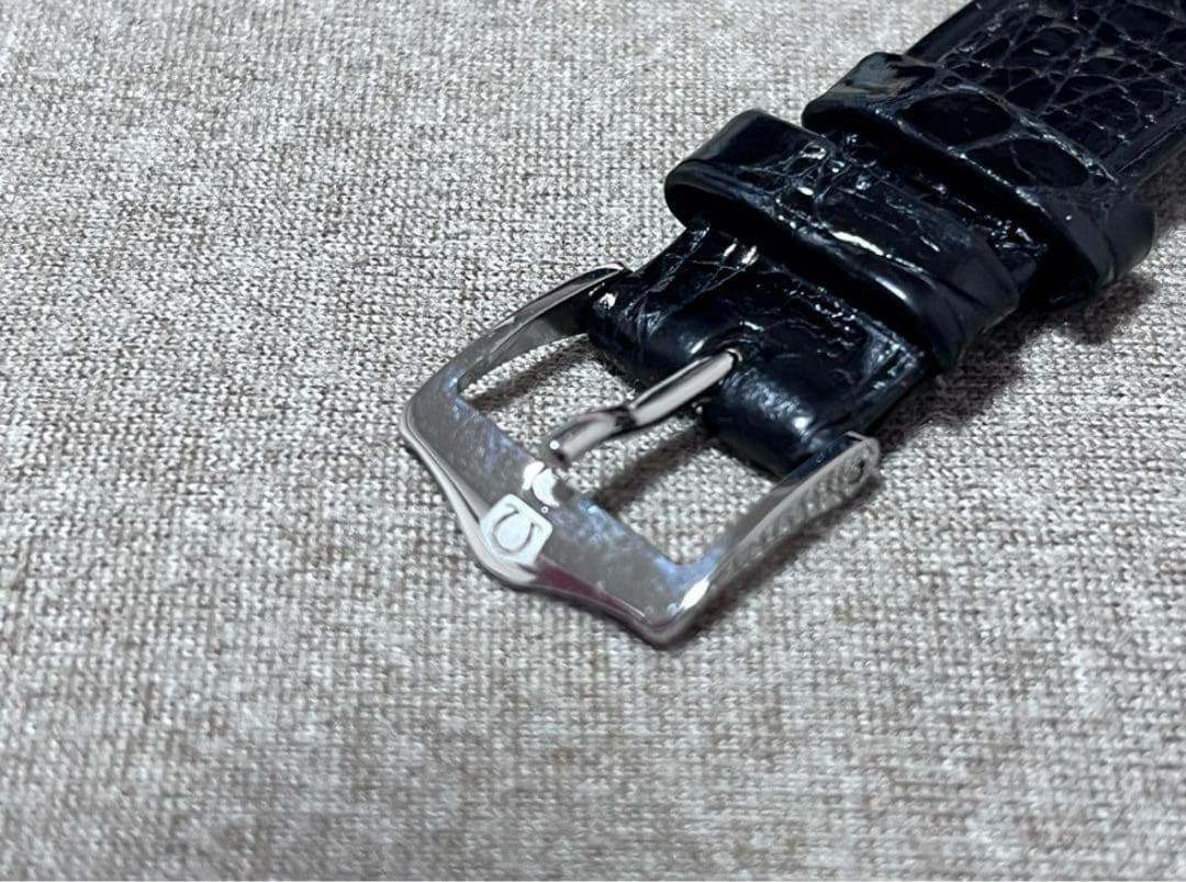 オメガ　OMEGA 純正レザーベルト　19mm　ブラック