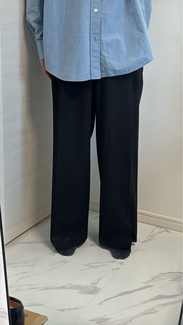 dries van noten 1タックワイドスラックス