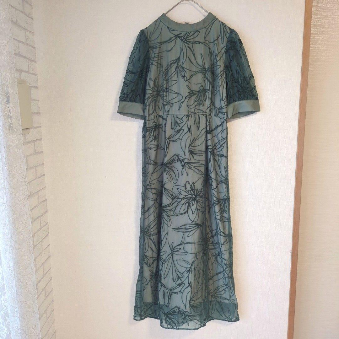 美品 niana ニアナ マキシ ドレス S 結婚式 オケージョン パーティー