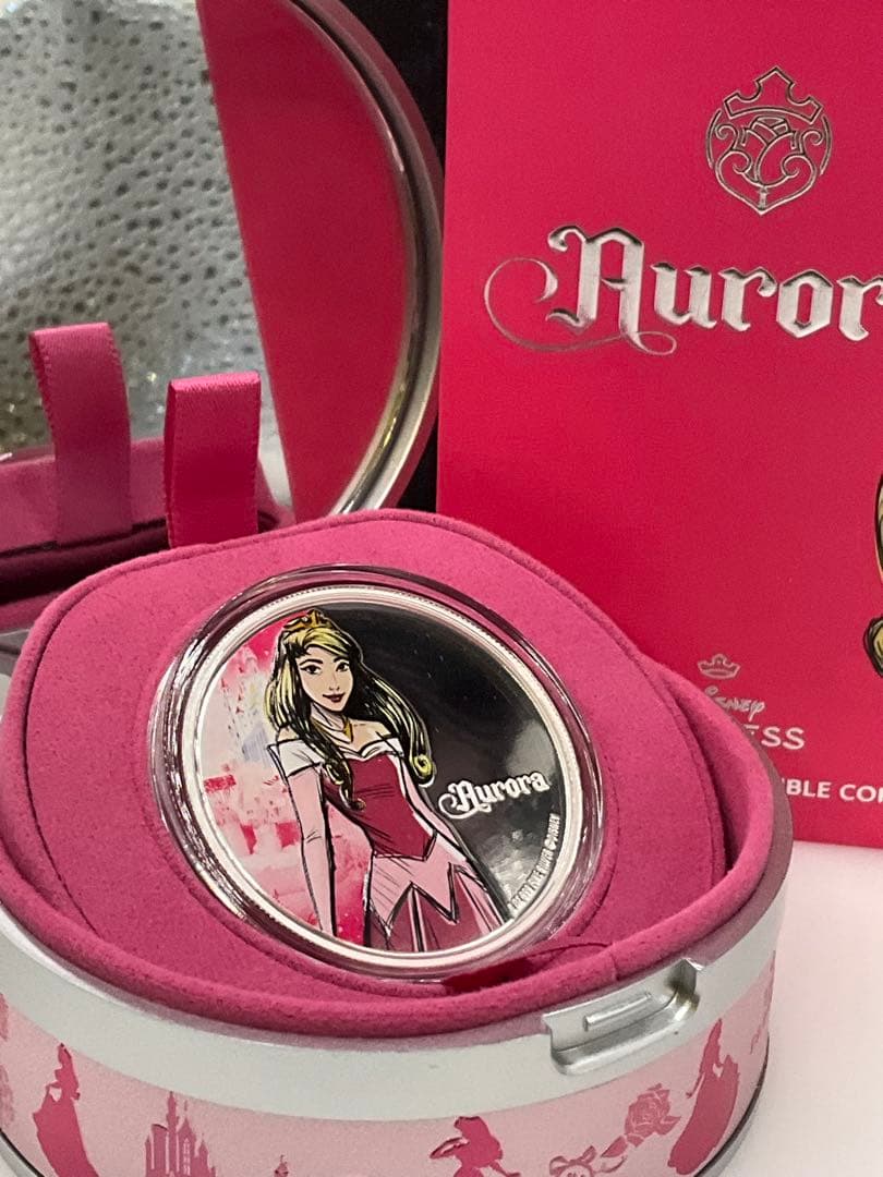 2024年ニウエ　ディズニープリンセス　オーロラ姫　1オンスプルーフ銀貨