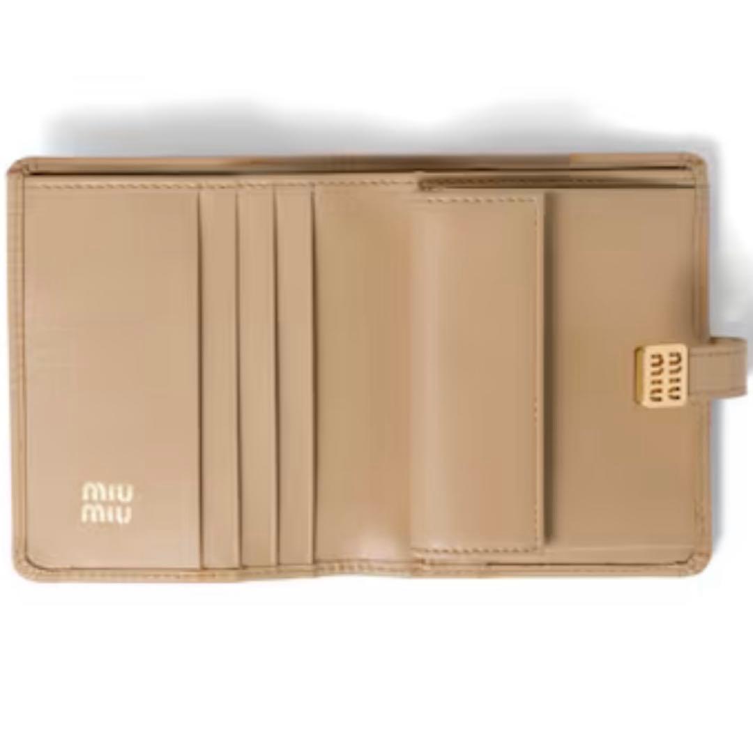 【ミュウミュウ】新品未使用 スモール二つ折り財布