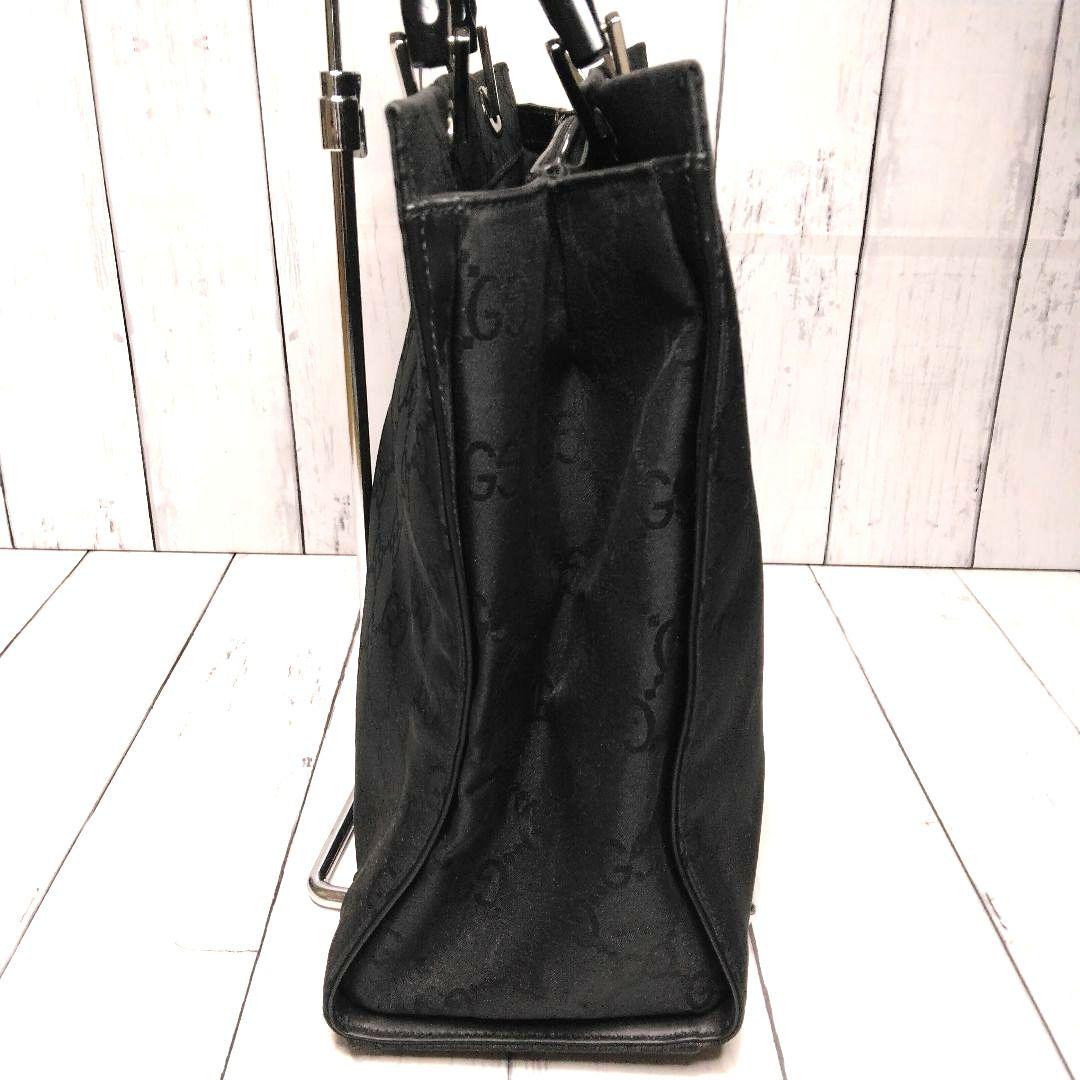 GUCCI　トートバッグ　ハンドバッグ　ナイロン　GG　バンブー　総柄