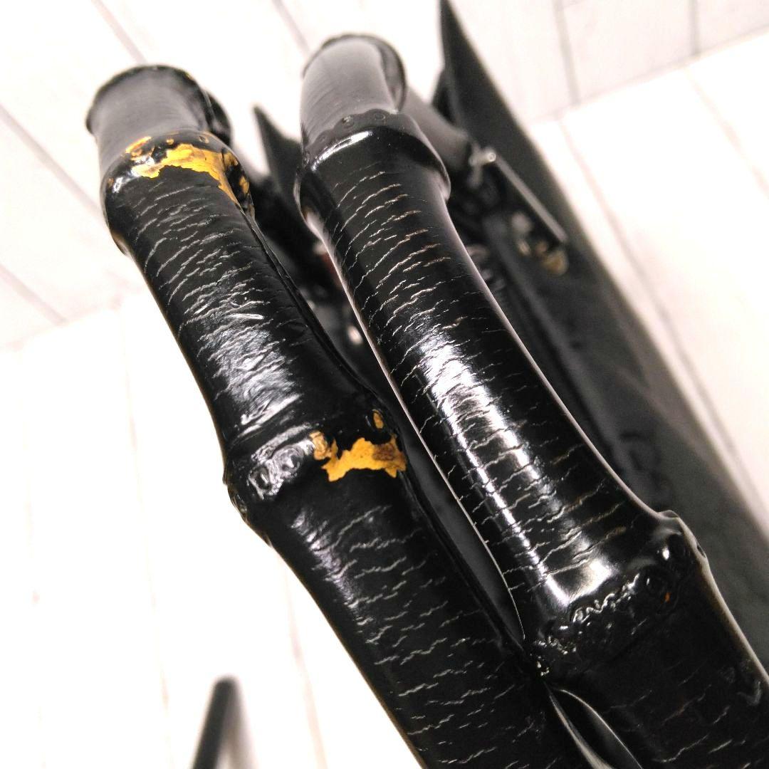 GUCCI　トートバッグ　ハンドバッグ　ナイロン　GG　バンブー　総柄