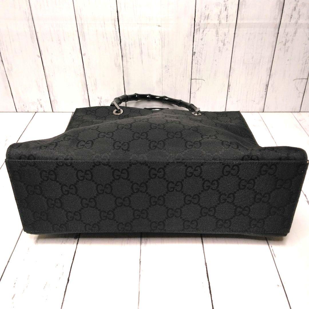 GUCCI　トートバッグ　ハンドバッグ　ナイロン　GG　バンブー　総柄
