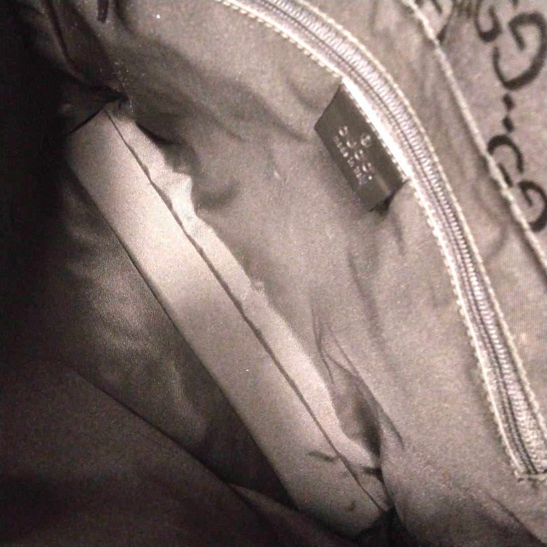 GUCCI　トートバッグ　ハンドバッグ　ナイロン　GG　バンブー　総柄