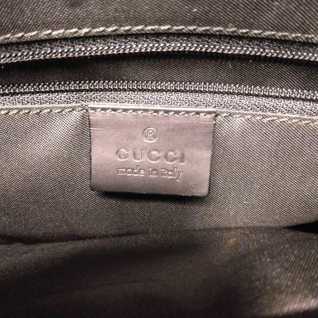 GUCCI　トートバッグ　ハンドバッグ　ナイロン　GG　バンブー　総柄