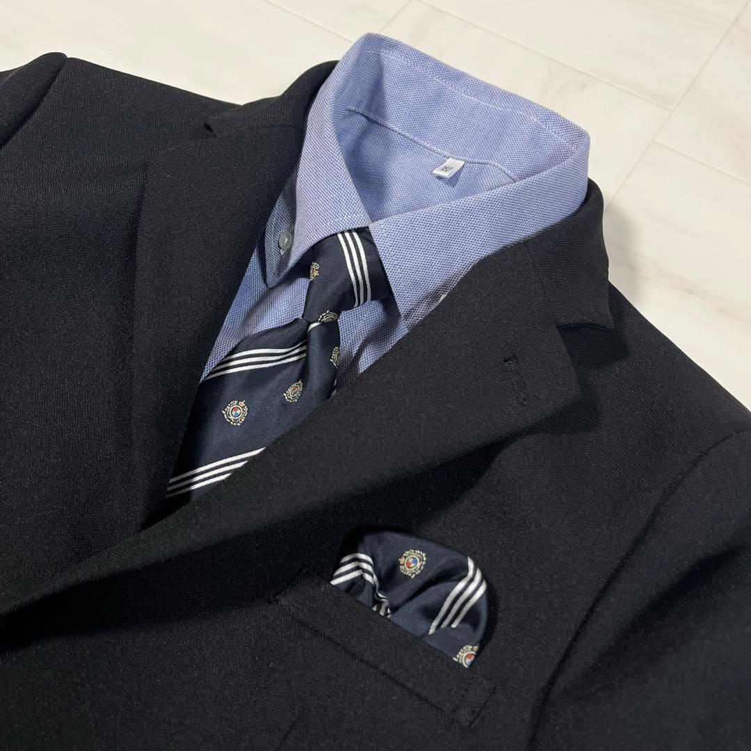 男の子 フォーマルスーツ 160 受験 卒業式 スーツセット チェックズボン