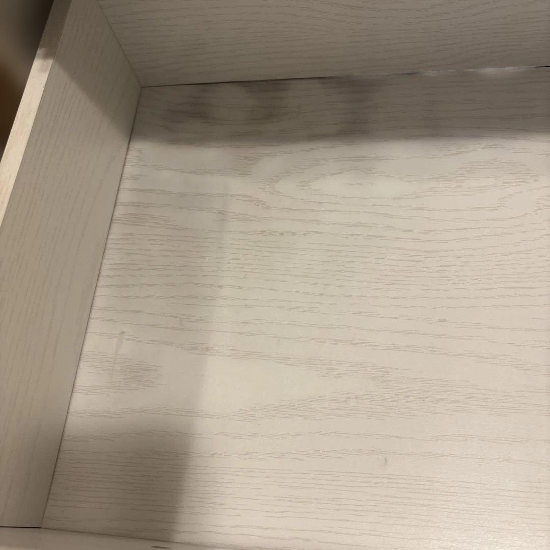 ニトリ　ホワイト 木製 チェスト 4段