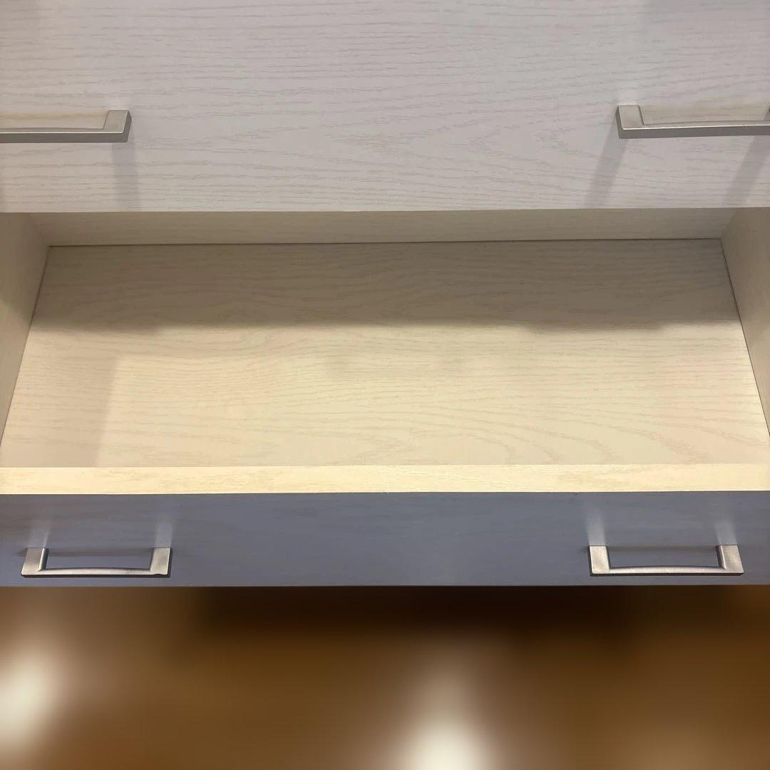 ニトリ　ホワイト 木製 チェスト 4段