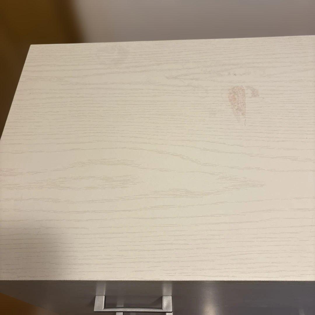 ニトリ　ホワイト 木製 チェスト 4段