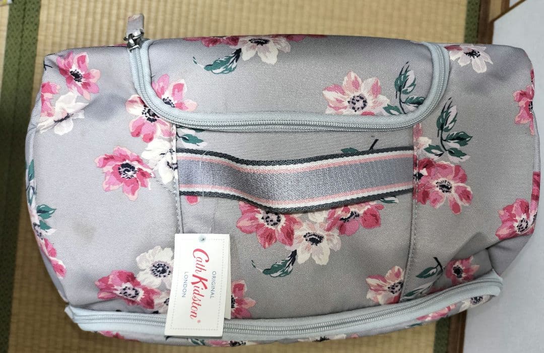 Cath Kidston キャビンバッグ　スモールアネモネ　 グレー