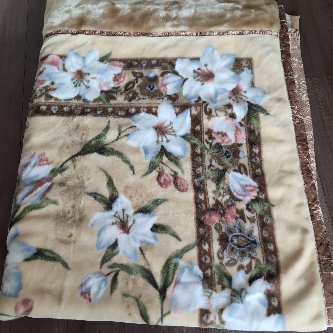 新品未使用ダブル毛布ロマンス小杉ROMANCEブランケットコレクション日本製