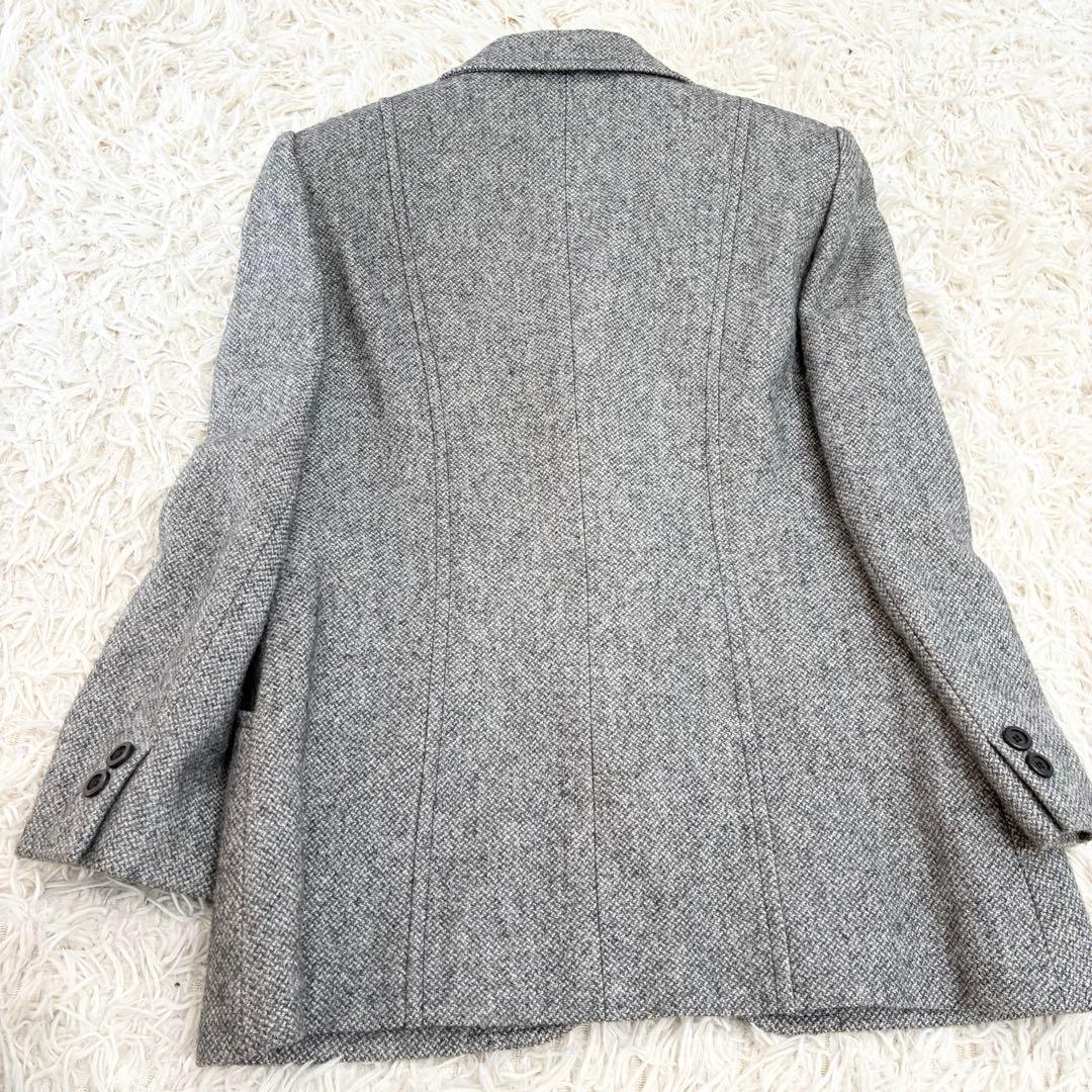 Christian Dior グレー ウール混 テーラードジャケット M