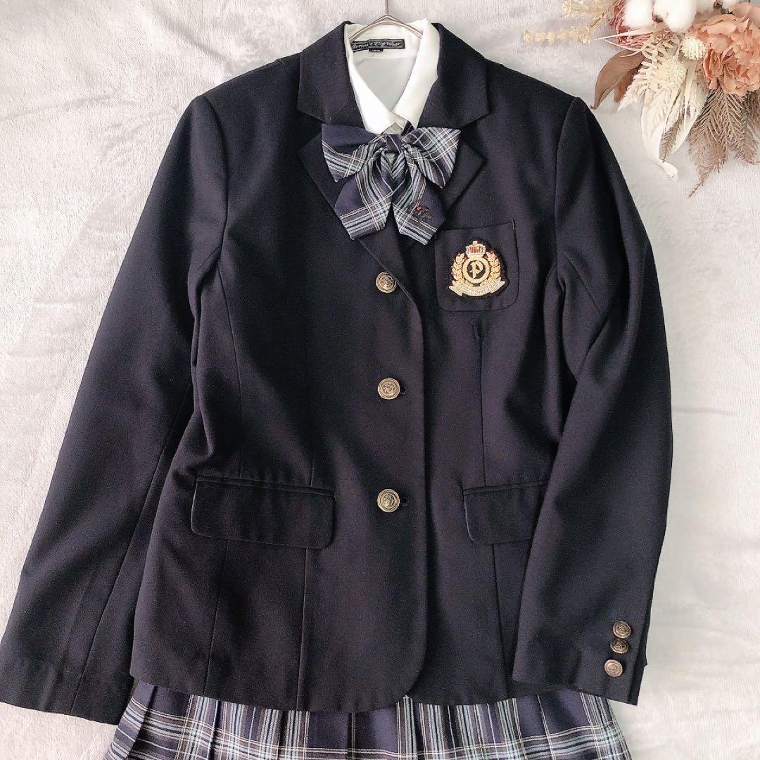 pom ponette 卒服 4点セット ブレザー スカート ワッペン 160