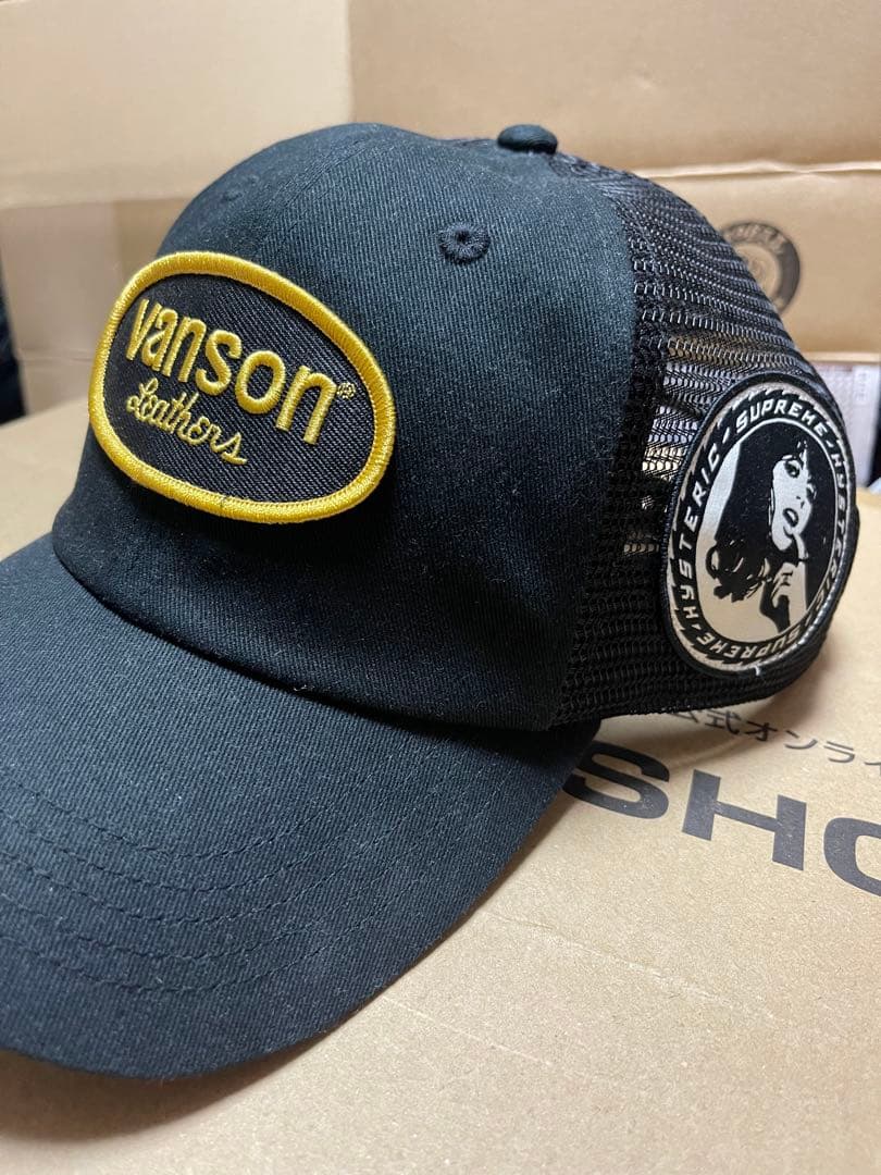 ヒステリックグラマー vanson メッシュキャップ 黒