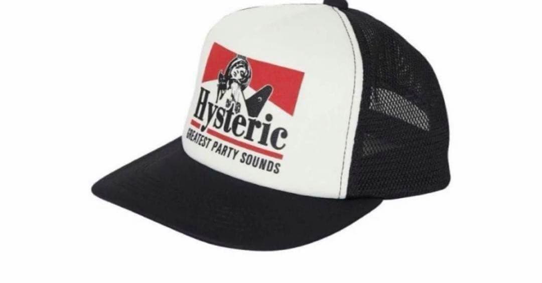 HYSTERIC CLAMOUR トラッカーキャップ ホワイト